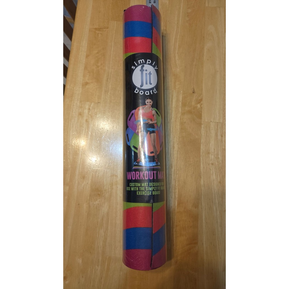 Simply Fit Board Workout Mat Multi Color Exercise Floor Protector 25.5x18